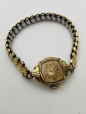 14.2g 925 BULOVA 10KT. ROLLED GOLD PLATED ACME MECHANICAL WATCH WOMENS WORKING picture