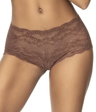 Mapalé by Espiral Women's Lace Boyshort Panties, Cocoa picture