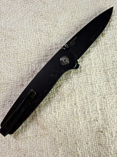 SOG Twitch III Folding Knife 3.1” CRYO 154CM Black Assisted Aluminum S15 picture