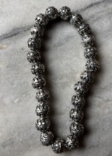 4 pcs Tibetan Silver Handmade Beads In Nepal Silver Plated 11mm CC732 picture