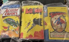 AMC Goldenlink DC Comics book popcorn tins.Lot of 3 Batman Superman Action Comic picture