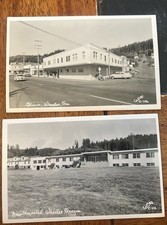 2 RPPC Postcards Wheeler, Oregon Hospital & Clinic.  No Writing.  Tillamook Co. picture