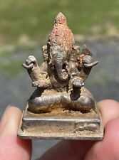 Vintage Hindu Metal Shrine Miniature Figure Ganesha Ganesh picture