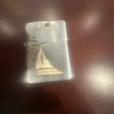 Zippo Town And Country Sailboat Late 40s - Early 50s - PAT. 2032695 picture