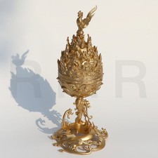 MU:DS Baekje Gilt-Bronze Incense Burner Miniature National Museum Korea Official picture