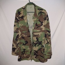 USGI USAF M81 Woodland BDU Jacket Tactical Mil-Surp Large Extra-Long (Used) picture