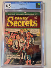 DIARY SECRETS # 19 ST JOHN 1953 CGC 4.5 MATT BAKER COVER ART picture