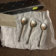 Match Pewter Small Ball Spoon 544.3 Set of 3 picture