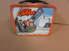 STEVE CANYON TV Milton Canife USAF SAC Metal Lunch Box & Thermos 1959 Original picture