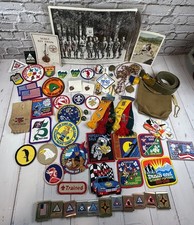 Large Vintage Lot of Boy Scouts Items ~ Patches, Photos, Pins picture