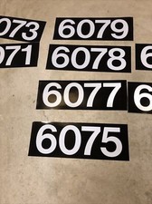 3M Large Vinyl Numbers Authentic Subway RARE DC METRO 3M picture