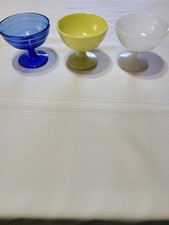 Hazel-Atlas Moderntone Platonite Sherbert Glass Vintage, Pastel Green, 3.0