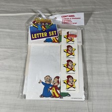 HTF Vintage The Chipmunks Letter Set with Stickers Sealed 1990 Stationary READ picture
