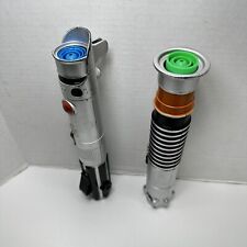 Hasbro Star Wars Lightsaber Lot of 2 Green and Blue - Non Electric picture