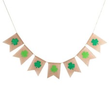 GOER St. Patrick's Day Irish Shamrock Garland Banner for St. Patrick's Day De... picture