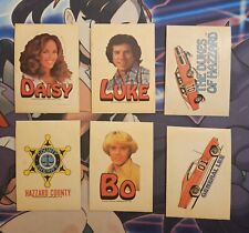 Lot 6x 1981 Donruss The Dukes of Hazzard Vintage Car Stickers, General Lee picture