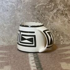 Native American Mesa Verde Pottery UTE Coffee Mug 10 Oz Signed JW 14.2 picture
