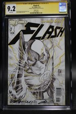 The Flash (2011) #1 Sketch Variant Signed By Brian Buccellato CGC SS 9.2 Wht Pgs picture