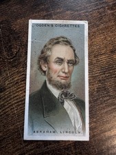 1924 ITC Leaders of Men Tobacco Ogden's Back Abraham Lincoln #28 President picture
