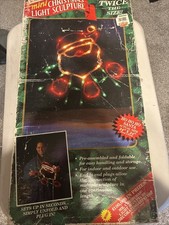 Vintage Mr Christmas Ho Ho Ho Santa Light Sculpture Decoration 24” X 24” 1994 picture