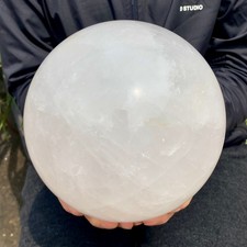 12.21LB Large Natural White Crystal Quartz Crystal Sphere Ball Healing picture