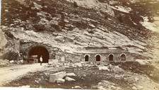 Switzerland, Col du Simplon albumen print 8x14.5 Circa 1880 album print picture