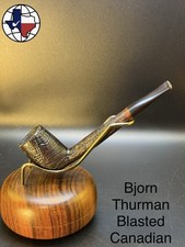 Vintage Bjorn Thurmann Blasted Canadian Tobacco Pipe picture