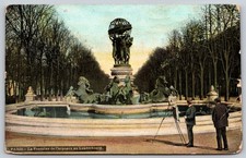 Paris France La Fontaine de Carpeaux Luxembourg Garden Men Postcard PC551 picture