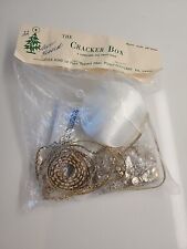 Retired Cracker Box SUNKISSED Beaded Sequin Ornament Kit White Ball SUN KISSED picture