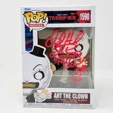 David Howard Thornton Terrifier Art The Clown #1590 Signed Funko Pop JSA Cert picture