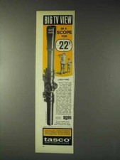 1973 Tasco #601V Tyro Scope Ad - Big TV View picture