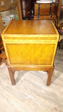MAITLAND -SMITH BURLWOOD INLAID BOX ON STAND NICE CONDITION picture