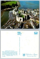 Caernarfon Castle Wales Aerial View Postcard J. Arthur Dixon British Royalty picture