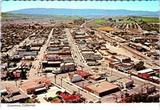 Livermore, CA California  DOWNTOWN BIRD'S EYE VIEW  ca1970's 4X6 Postcard picture