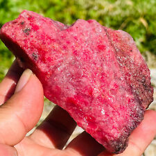 397g Natural Pink Red Rhodonite Quartz Crystal Gemstone Rough Specimen Healing picture