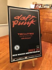 BIG 11x17 FRAMED DAFT PUNK 