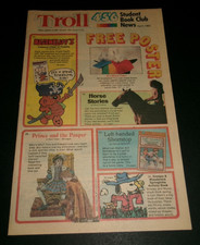 VTG April 1982 TROLL BOOK CLUBS Order Form *NICE* Heathcliff Snoopy Garfield + picture
