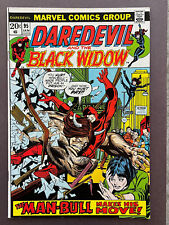 Daredevil #95 (1973) Marvel Comics Black Widow Man-Bull - production creases VF picture