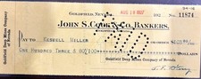 Goldfield Deep Mines Co. of Nevada Check/Draft 1927 picture