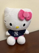 Hello Kitty NY Yankees Plush Stuffed Animal Collectible Pink Bow MLB Baseball picture