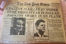 President John F Kennedy New York Times Newspaper November 26, 1963  picture