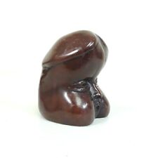 Carved Stone Penis Paperweight Anthropomorphic Phallus Figurine Good Luck Charm picture