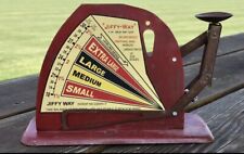 Brower Mfg. Co. JIFFY WAY, Quincy, IL, Rustic Vintage Tin Poultry Egg Scale picture