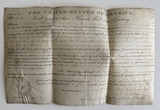 1832 Andrew Jackson U. S. Land Grant Patent picture