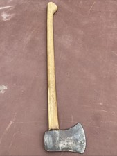 Vtg Sager Axe 1943 34.25” Straight Shaft Warren Axe & Tool Single Bit picture