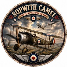 Sopwith Camel Airplane  - Metal Sign picture