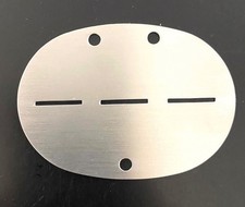 WWII German ID Disk / Erkennungsmarke - Blank - Aluminum picture