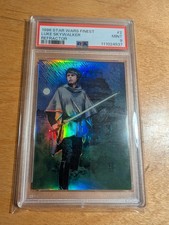 1996 Star Wars Finest GOLD REFRACTOR #2 Luke Skywalker PSA 9  (Highest graded)  picture