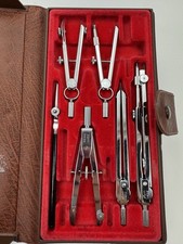 Vintage Kern Swiss Aarau Precision Drafting Geometry Compass Set - Incomplete picture