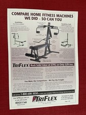 Vintage 1995 Print Ad Tri Flex Home Gym Exercise Equipment Advertisement picture